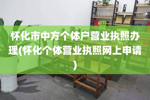 怀化市中方个体户营业执照办理(怀化个体营业执照网上申请)