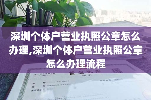 深圳个体户营业执照公章怎么办理,深圳个体户营业执照公章怎么办理流程