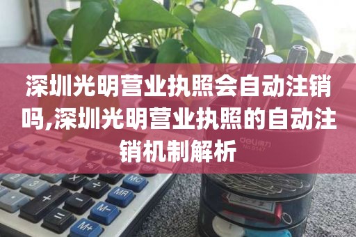 深圳光明营业执照会自动注销吗,深圳光明营业执照的自动注销机制解析