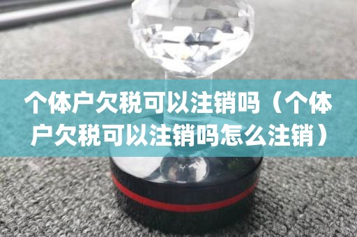 个体户欠税可以注销吗（个体户欠税可以注销吗怎么注销）