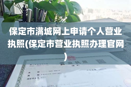 保定市满城网上申请个人营业执照(保定市营业执照办理官网)