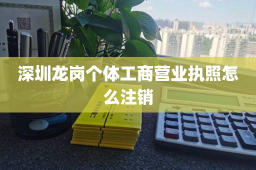 深圳龙岗个体工商营业执照怎么注销