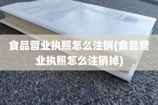 食品营业执照怎么注销(食品营业执照怎么注销掉)