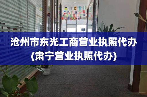 沧州市东光工商营业执照代办(肃宁营业执照代办)