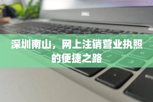 深圳南山，网上注销营业执照的便捷之路