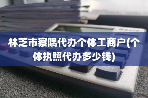 林芝市察隅代办个体工商户(个体执照代办多少钱)