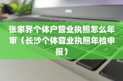 张家界个体户营业执照怎么年审（长沙个体营业执照年检申报）