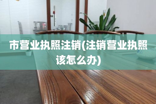 市营业执照注销(注销营业执照该怎么办)
