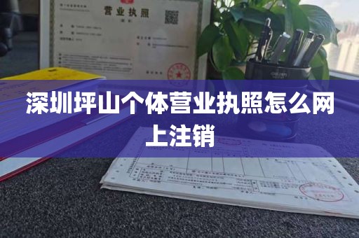深圳坪山个体营业执照怎么网上注销