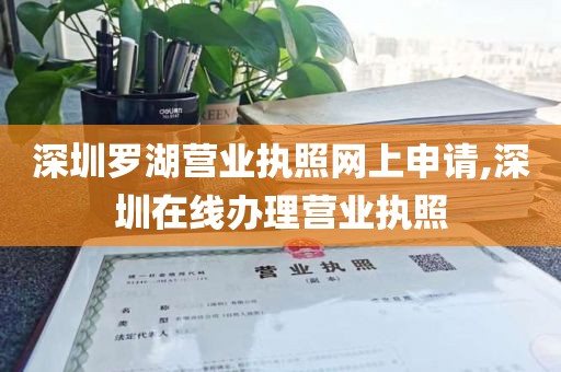 深圳罗湖营业执照网上申请,深圳在线办理营业执照