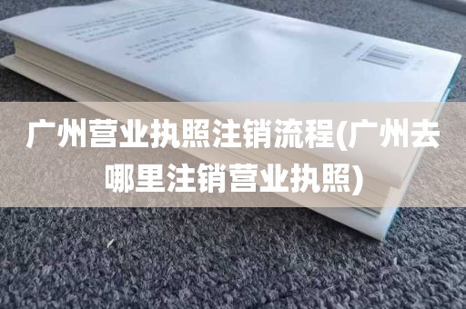 广州营业执照注销流程(广州去哪里注销营业执照)