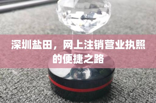 深圳盐田，网上注销营业执照的便捷之路