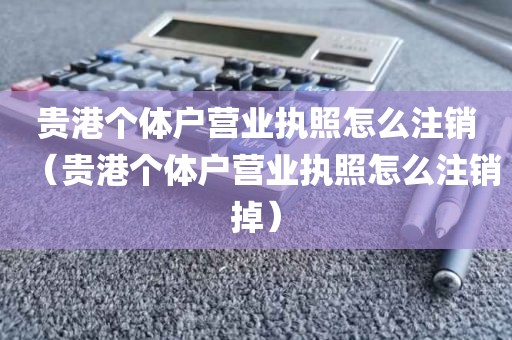 贵港个体户营业执照怎么注销（贵港个体户营业执照怎么注销掉）