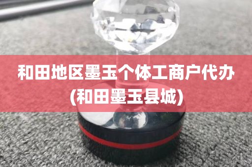 和田地区墨玉个体工商户代办(和田墨玉县城)