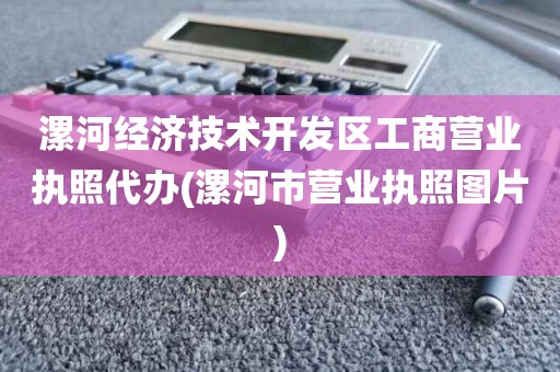 漯河经济技术开发区工商营业执照代办(漯河市营业执照图片)