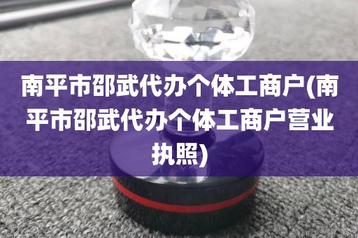 南平市邵武代办个体工商户(南平市邵武代办个体工商户营业执照)