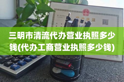 三明市清流代办营业执照多少钱(代办工商营业执照多少钱)