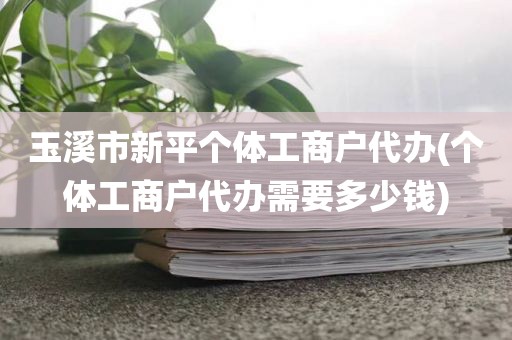 玉溪市新平个体工商户代办(个体工商户代办需要多少钱)