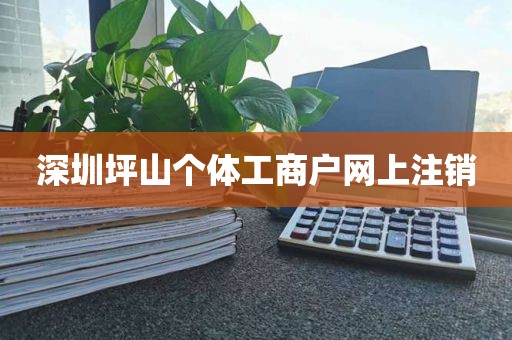 深圳坪山个体工商户网上注销