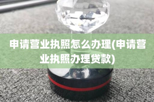 申请营业执照怎么办理(申请营业执照办理贷款)