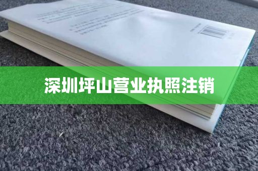 深圳坪山营业执照注销