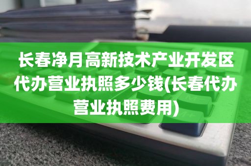 长春净月高新技术产业开发区代办营业执照多少钱(长春代办营业执照费用)