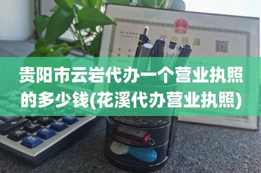 贵阳市云岩代办一个营业执照的多少钱(花溪代办营业执照)