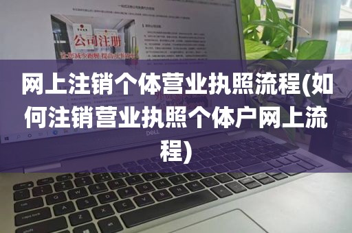 网上注销个体营业执照流程(如何注销营业执照个体户网上流程)