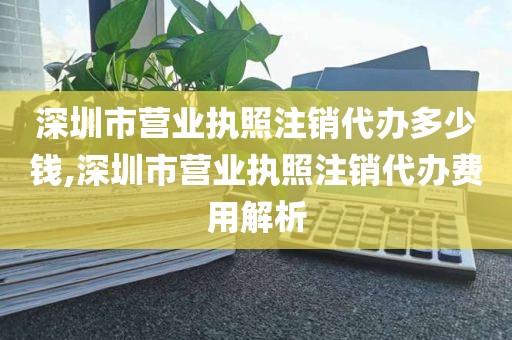 深圳市营业执照注销代办多少钱,深圳市营业执照注销代办费用解析