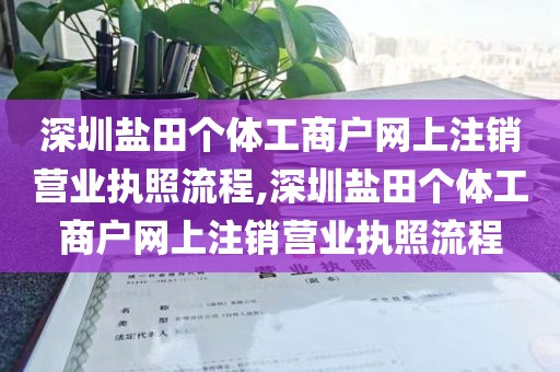 深圳盐田个体工商户网上注销营业执照流程,深圳盐田个体工商户网上注销营业执照流程