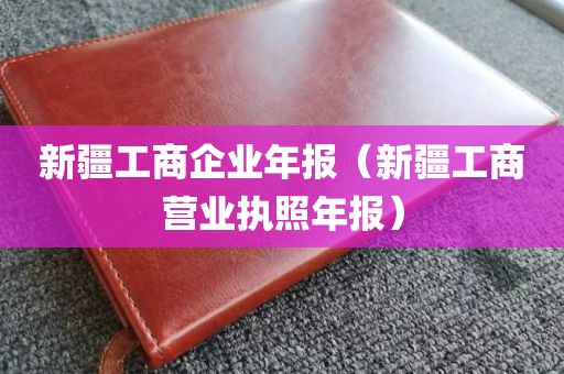 新疆工商企业年报（新疆工商营业执照年报）