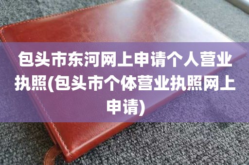 包头市东河网上申请个人营业执照(包头市个体营业执照网上申请)