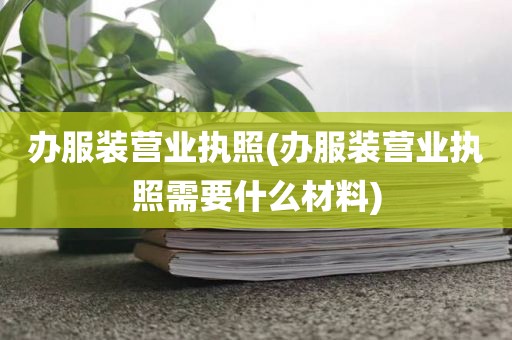 办服装营业执照(办服装营业执照需要什么材料)