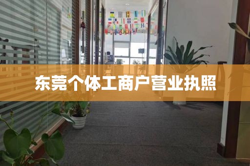 东莞个体工商户营业执照