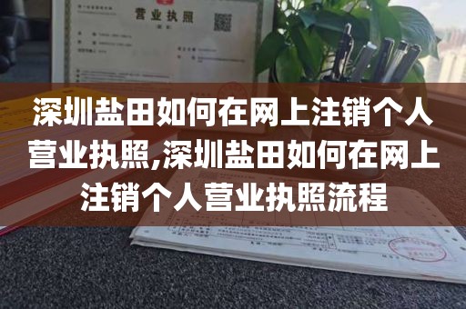 深圳盐田如何在网上注销个人营业执照,深圳盐田如何在网上注销个人营业执照流程