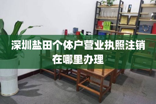 深圳盐田个体户营业执照注销在哪里办理