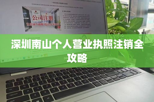 深圳南山个人营业执照注销全攻略
