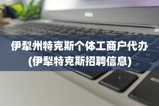 伊犁州特克斯个体工商户代办(伊犁特克斯招聘信息)