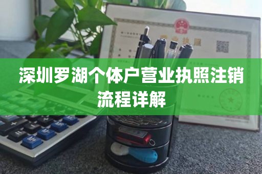 深圳罗湖个体户营业执照注销流程详解