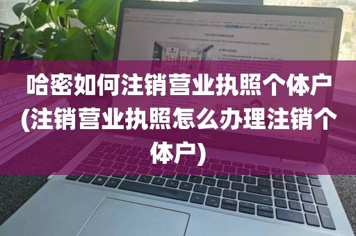 哈密如何注销营业执照个体户(注销营业执照怎么办理注销个体户)