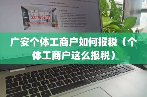 广安个体工商户如何报税（个体工商户这么报税）