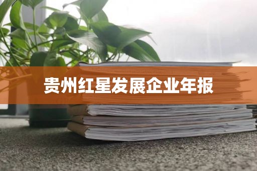 贵州红星发展企业年报