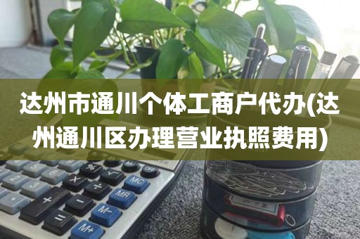 达州市通川个体工商户代办(达州通川区办理营业执照费用)