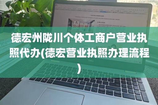 德宏州陇川个体工商户营业执照代办(德宏营业执照办理流程)