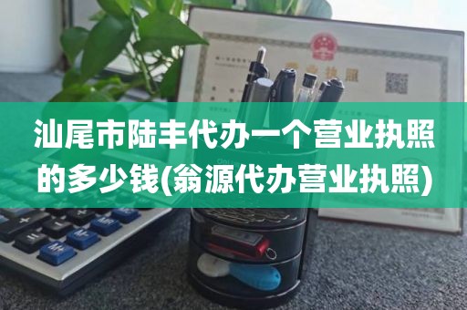 汕尾市陆丰代办一个营业执照的多少钱(翁源代办营业执照)