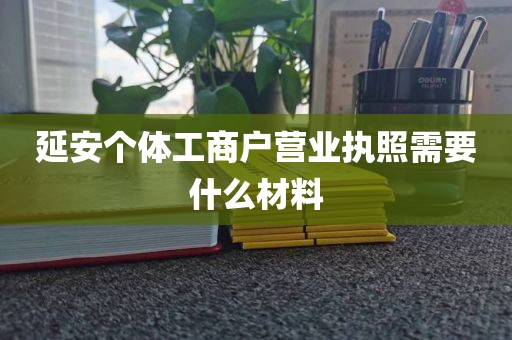 延安个体工商户营业执照需要什么材料