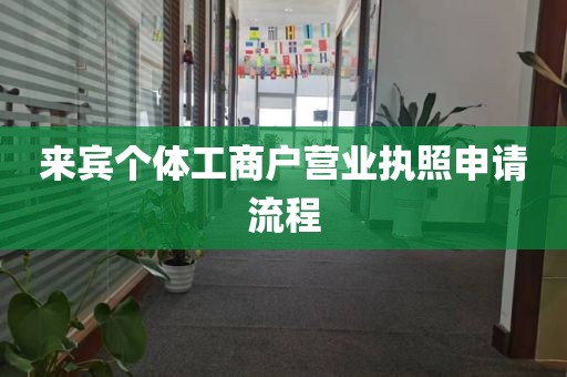 来宾个体工商户营业执照申请流程