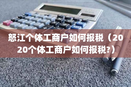 怒江个体工商户如何报税（2020个体工商户如何报税?）