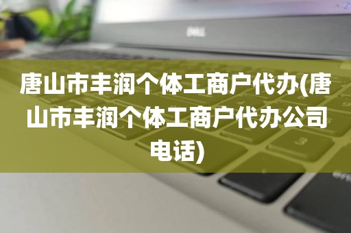 唐山市丰润个体工商户代办(唐山市丰润个体工商户代办公司电话)