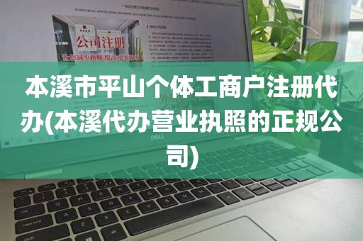 本溪市平山个体工商户注册代办(本溪代办营业执照的正规公司)